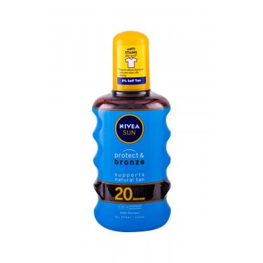 Nivea Sun Protect & Bronze Oil Spray  200Ml   Spf20 Unisex (Lozione Solare Per Il Corpo)