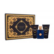Versace Pour Homme Dylan Blue Edt 50 Ml + Shower Gel 50 Ml + Aftershave Balm 50 Ml 50Ml    Per Uomo (Eau De Toilette)