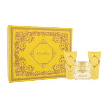 Versace Yellow Diamond  Edt 50Ml + 50Ml Body Lotion + 50Ml Shower Gel 50Ml    Per Donna (Eau De Toilette)