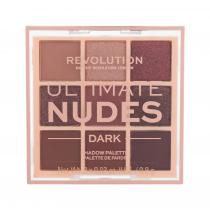 Makeup Revolution London Ultimate Nudes   8,1G Dark   Per Donna (Ombretto)