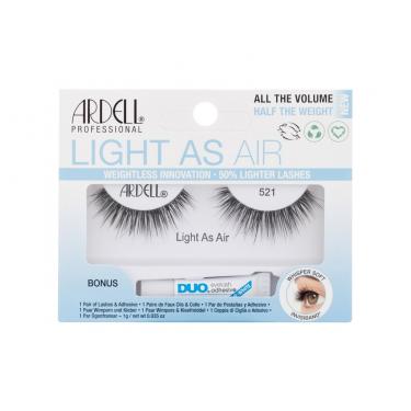 Ardell Light As Air 521 False Lashes Light As Air 521 1 Pair + Lash Glue Duo 1G 1Pc Black   Per Donna (Ciglia Finte)