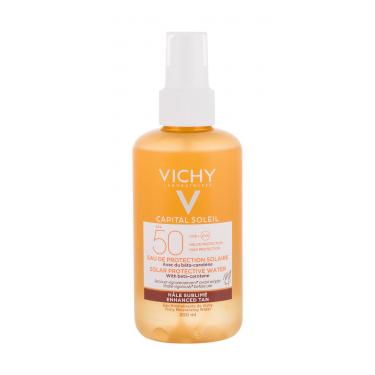 Vichy Capital Soleil Solar Protective Water Enhanced Tan  200Ml   Spf50 Per Donna (Lozione Solare Per Il Corpo)