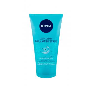 Nivea Clean Deeper Daily Wash Scrub  150Ml    Per Donna (Peeling)