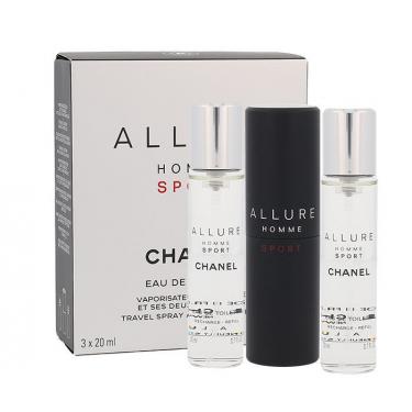 Chanel Allure Homme Sport   3X20Ml  Twist And Spray  Per Uomo (Eau De Toilette)