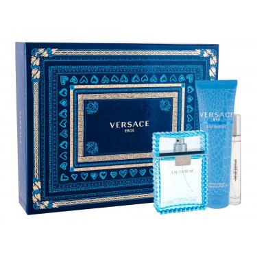 Versace Man Eau Fraiche Edt 100 Ml + Edt 10 Ml + Shower Gel 150 Ml 100Ml    Per Uomo (Eau De Toilette)