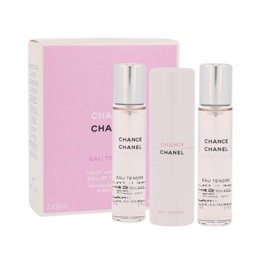 Chanel Chance Eau Tendre  20Ml  Twist And Spray 3X 20 Ml Per Donna (Eau De Toilette)