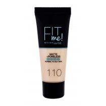 Maybelline Fit Me! Matte + Poreless  30Ml 110 Porcelain   Per Donna (Makeup)