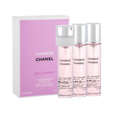 Chanel Chance Eau Tendre  20Ml  Refill 3X 20 Ml Per Donna (Eau De Toilette)