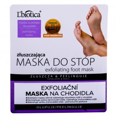 L'Biotica Foot Mask Exfoliating  1Pc    Per Donna (Maschera Per I Piedi)