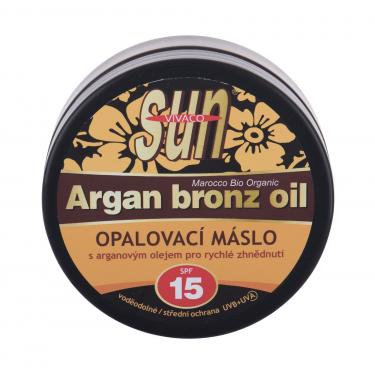 Vivaco Sun Argan Bronz Oil Suntan Butter  200Ml   Spf15 Unisex (Lozione Solare Per Il Corpo)