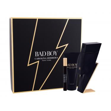 Carolina Herrera Bad Boy  Edt 100 Ml + Shower Gel 100 Ml + Edt 10 Ml 100Ml    Per Uomo (Eau De Toilette)