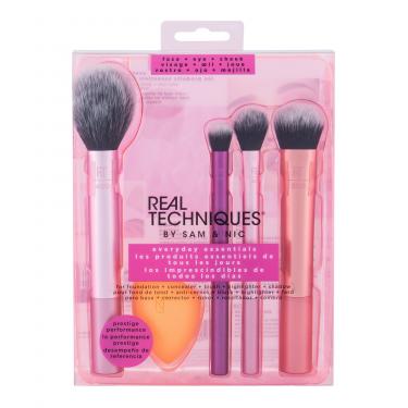 Real Techniques Brushes Everyday Essentials Make-Up Sponge + Brush For Concealer + Blush + Highlighter + Shadow 1Pc    Per Donna (Spazzola)