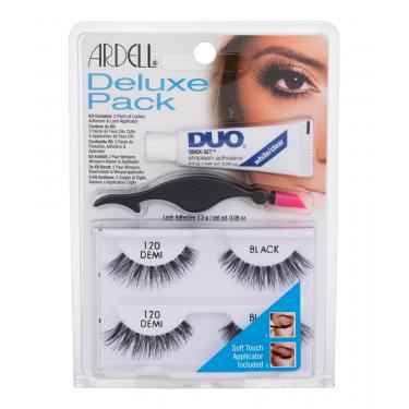 Ardell Natural Demi 120 False Eye Lashes 2 Pairs + Eye Lashes Glue 2,5 G + Applicator 1 Pcs 2Pc Black   Per Donna (Ciglia Finte)