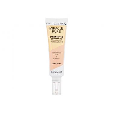 Max Factor Miracle Pure Skin-Improving Foundation  30Ml 33 Crystal Beige  Spf30 Per Donna (Makeup)