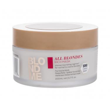 Schwarzkopf Professional Blond Me All Blondes  200Ml   Rich Mask Per Donna (Maschera Per Capelli)