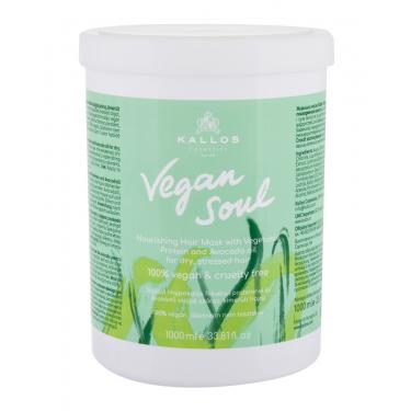 Kallos Cosmetics Vegan Soul Nourishing  1000Ml    Per Donna (Maschera Per Capelli)