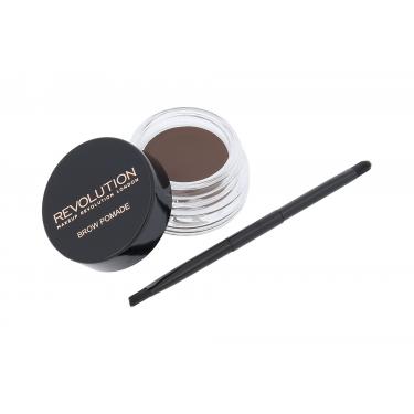 Makeup Revolution London Brow Pomade   2,5G Dark Brown   Per Donna (Gel Per Sopracciglia E Pomata Per Sopracciglia)