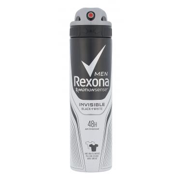 Rexona Men Invisible Black + White  150Ml   48H Per Uomo (Antitraspirante)