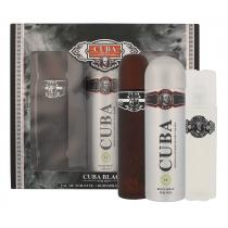 Cuba Black  Edt 100Ml + 100Ml Aftershave Lotion + 200Ml Deodorant 100Ml    Per Uomo (Eau De Toilette)