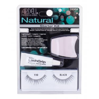 Ardell Natural 110 Fake Eyelashes Demi Wispies 110 1 Couple + Algae Adhesive 2,5 G + Applicator 1Pc Black   Per Donna (Ciglia Finte)