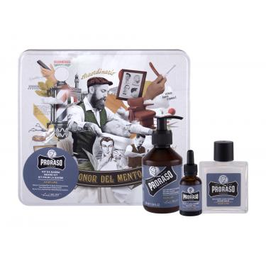 Proraso Azur Lime Beard Wash Beard Shampoo 200 Ml + Beard Balm 100 Ml + Beard Oil 30 Ml + Jar 200Ml    Per Uomo (Shampoo)