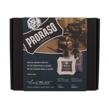 Proraso Azur Lime Special Beard Care Set Beard Shampoo Azur Lime 200 Ml + Beard Balm Azur Lime 100 Ml 200Ml    Per Uomo (Shampoo)