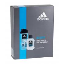 Adidas Ice Dive  Edt 100Ml + 250Ml Shower Gel 100Ml    Per Uomo (Eau De Toilette)
