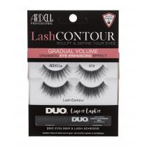 Ardell Lash Contour  False Lash Contour 372 2 Pairs + Duo Line It Lash It 2In1 Eyeliner & Lash Adhesive 2,5 G 2Pc Black  372 Per Donna (Ciglia Finte)