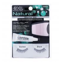 Ardell Natural Babies False Eyelashes 1 Pair + Adhesive Material On Eyelashes 2,5 G + Applicator 1Pc Black   Per Donna (Ciglia Finte)