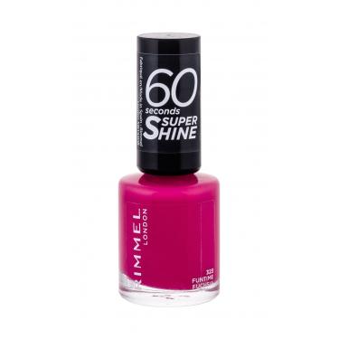 Rimmel London 60 Seconds Super Shine  8Ml 323 Funtime Fuchsia   Per Donna (Smalto Per Unghie)