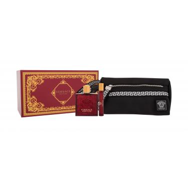 Versace Eros Flame Edp 100 Ml + Edp 10 Ml + Cosmetic Bag 100Ml    Per Uomo (Eau De Parfum)