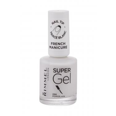 Rimmel London Super Gel Step1  12Ml 090 Porcelain   Per Donna (Smalto Per Unghie)