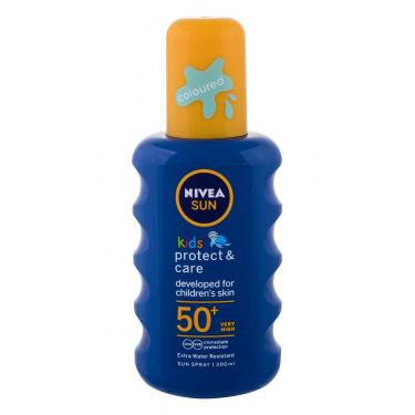Nivea Sun Kids Protect & Care Sun Spray  200Ml   Spf50+ K (Lozione Solare Per Il Corpo)