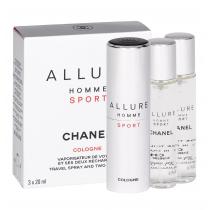 Chanel Allure Homme Sport Cologne   3X20Ml  Twist And Spray  Per Uomo (Eau De Cologne)