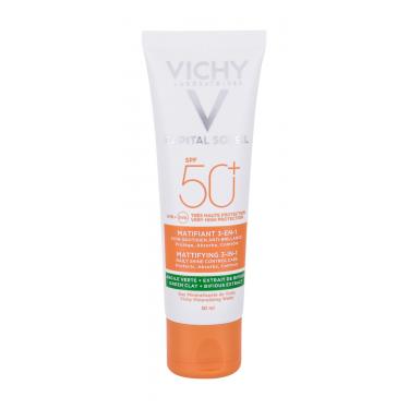 Vichy Capital Soleil Mattifying 3-In-1  50Ml   Spf50+ Per Donna (Cura Del Sole Per Il Viso)