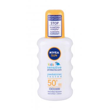 Nivea Sun Kids Protect & Sensitive  200Ml   Sun Spray Spf50+ K (Lozione Solare Per Il Corpo)