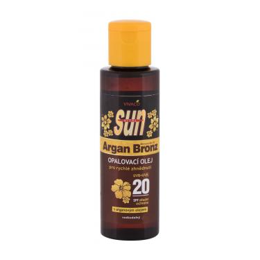 Vivaco Sun Argan Bronz Suntan Oil  100Ml   Spf20 Unisex (Lozione Solare Per Il Corpo)