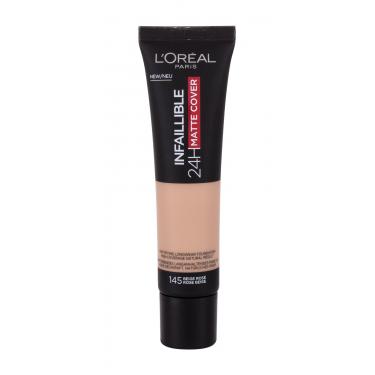 L'Oréal Paris Infaillible 24H Matte Cover  30Ml 145 Rose Beige   Per Donna (Makeup)