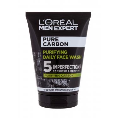 L'Oréal Paris Men Expert Pure Carbon  100Ml   Purifying Daily Face Wash Per Uomo (Gel Detergente)