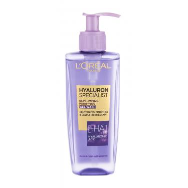 L'Oréal Paris Hyaluron Specialist Replumping Purifying Gel Wash  200Ml    Per Donna (Gel Detergente)