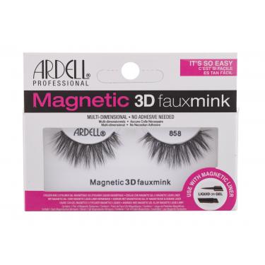 Ardell Magnetic 3D Faux Mink 858  1Pc Black   Per Donna (Ciglia Finte)