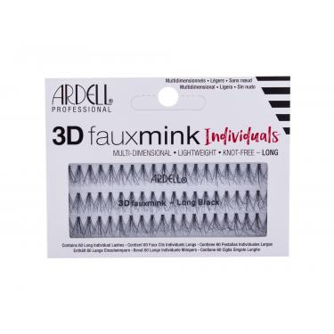 Ardell 3D Faux Mink Individuals  60Pc Long Black  Knot-Free Per Donna (Ciglia Finte)