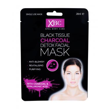 Xpel Body Care 28Ml  Black Tissue Charcoal Detox Facial Mask    Per Donna(Face Mask)