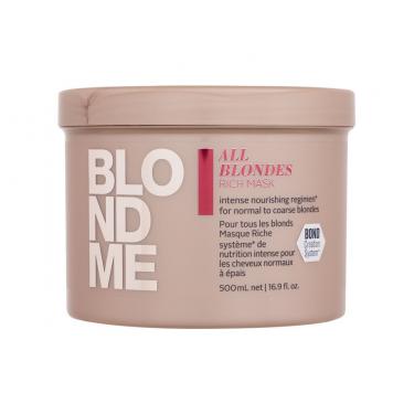 Schwarzkopf Professional Blond Me All Blondes 500Ml  Per Donna  (Hair Mask) Rich Mask 