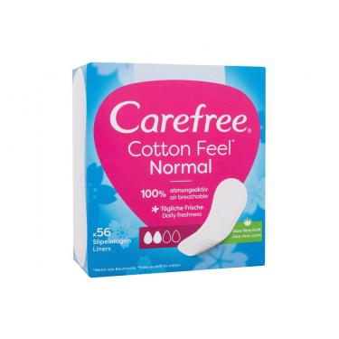 Carefree Cotton Feel      56Pc Per Donna (Pantyliner) Normal Aloe Vera