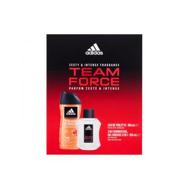 Adidas Team Force  100Ml Edt 100 Ml + Shower Gel 250 Ml Per Uomo  Shower Gel(Eau De Toilette)  