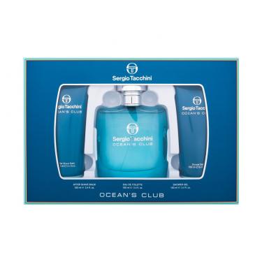 Sergio Tacchini Ocean´S Club   Edt 100 Ml + Shower Gel 100 Ml + Aftershave Balm 100 Ml Shower Gel Wm00000101 100Ml M (Eau De Toilette)