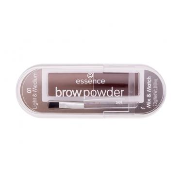 Essence Brow Powder Set 2,3G  Per Donna  (Eyebrow Powder)  01 Light & Medium
