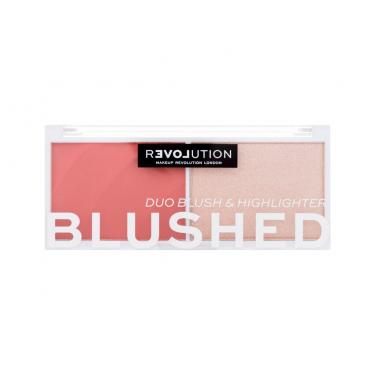 Revolution Relove Colour Play Blushed Duo Blush & Highlighter  5,8G Cute   Per Donna (Konturovací Paletka)