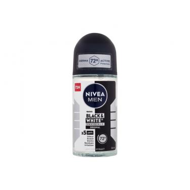 Nivea Men Invisible For Black & White  Deo Roll-On 72H    50Ml Per Uomo (Antiperspirant) Original